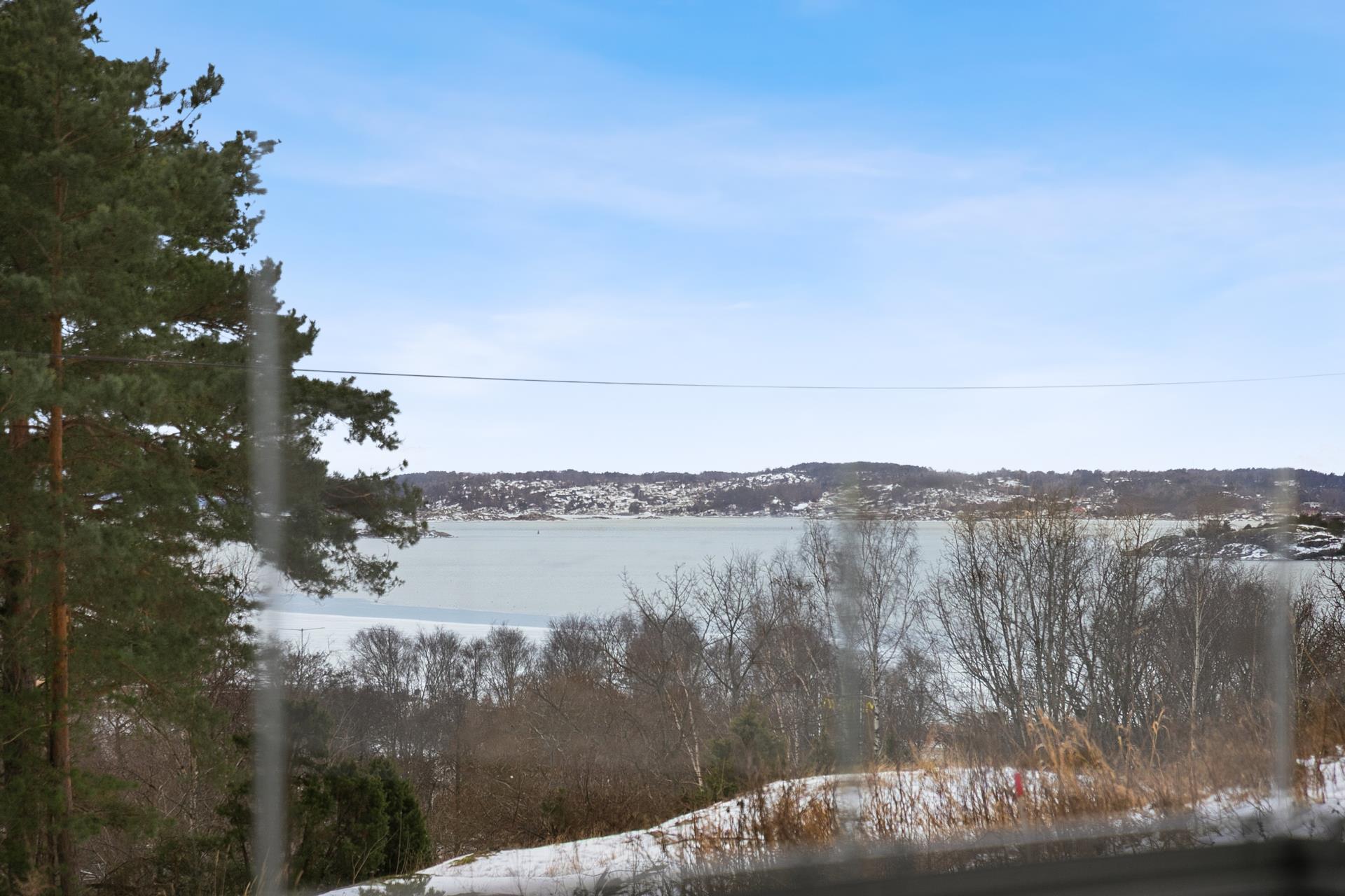 Stilren trea med havsutsikt, hörnläge och privat livskvalitet!